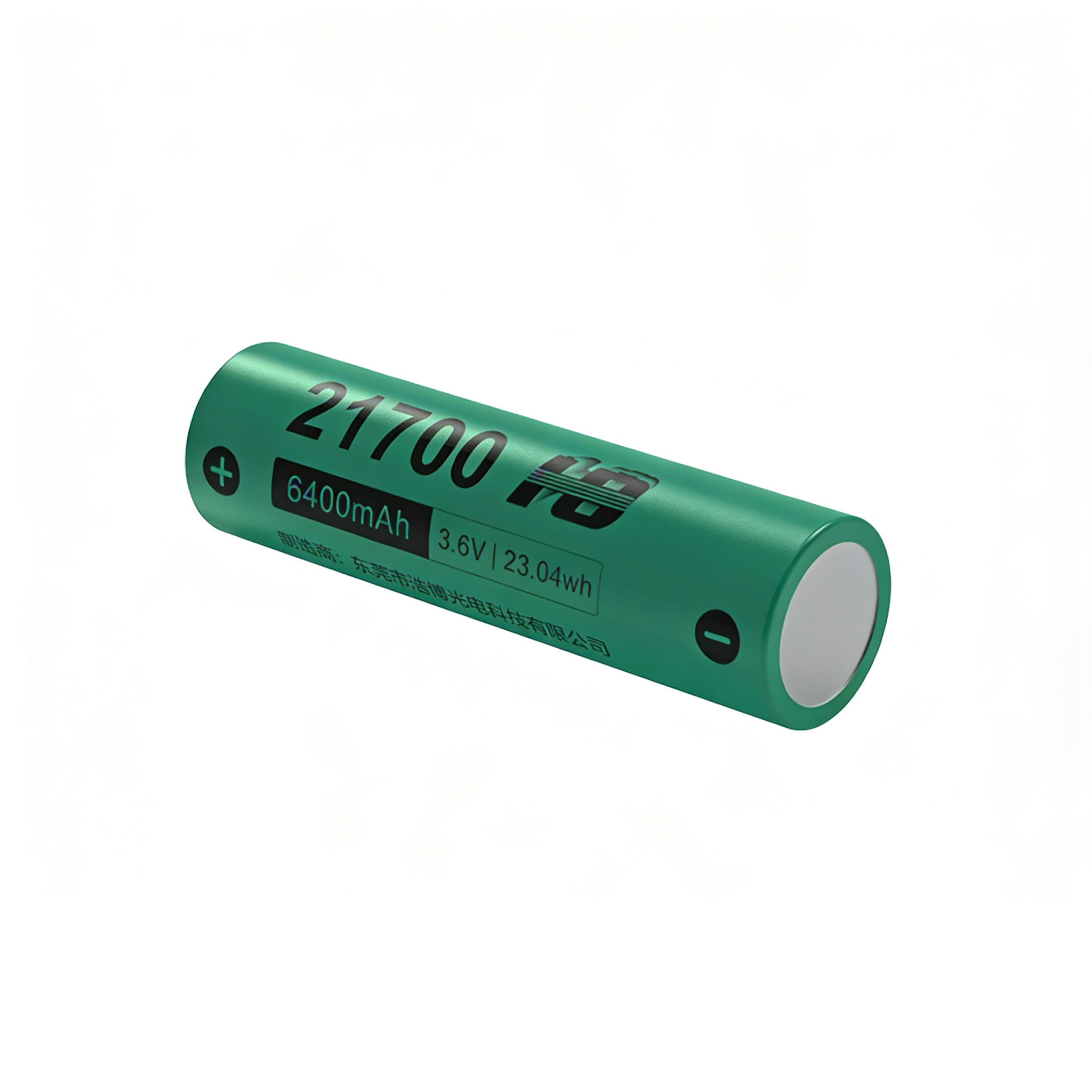 浩博21700高低温锂电池6400mAh 3.6V 放电-30~90℃宽温电池厂家